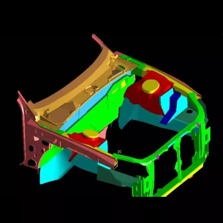Troqueles de estampado para ensamblaje de compartimiento de motor automotriz