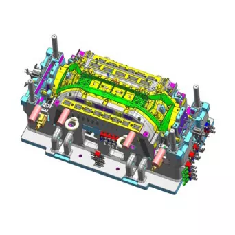 Molde de inyección para carrocería de parachoques delantero automotriz