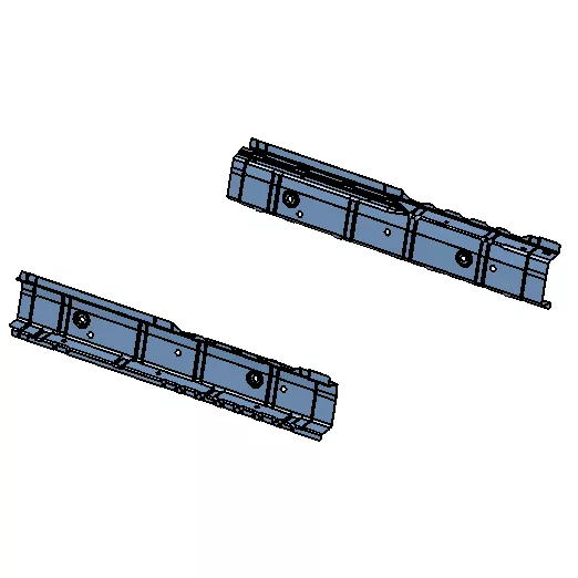 Molde de inyección de placa de umbral automotriz