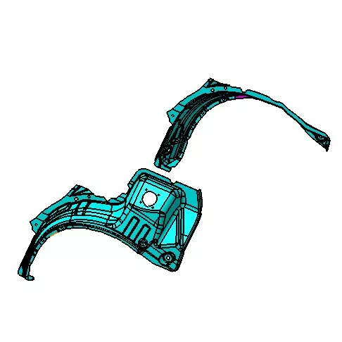 Molde de inyección para cubierta de rueda de paso de rueda automotriz